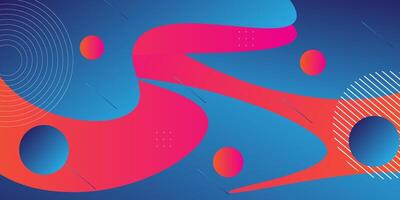 Abstract colorful wave background with soft orange and blue colors in the background. Eps10 vector
