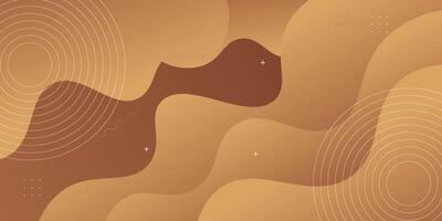 Modern dynamic brown textured background design in 3D style with dark colors. EPS10 vector