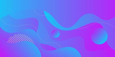 Modern abstract background with blue and pink wave design. Eps10 vector