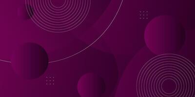 Popular dark purple wavy abstract background with shadow and wavy lines. Dark black purple gradient color on background. Eps10 vector