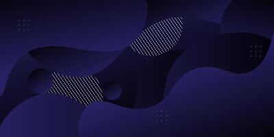 Abstract dark blue luxury background with wave geometric graphic pattern elements for poster, flyer, digital board and concept design. Eps10 vector