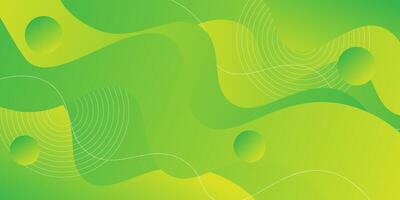 Bright colored abstract background with green wave design for banner cover, book brochure and other graphic design elements. vector