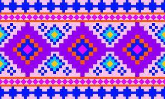 pattern geometric designs with colorful on black background , design for fabric or various pattern printing works. vector