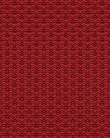 Black abstract line pattern design on red background. vector