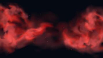 Abstract Red Smoke on Dark Background vector