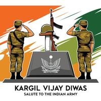 argil Vijay Diwas A Salute to the Brave vector