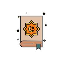 book icon with moon and star motif vector