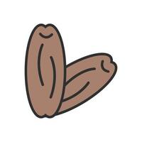 icon of two dates for breaking the fast vector