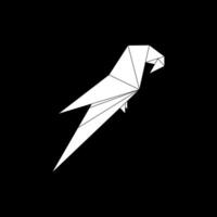 Macaw, Ara, Parrot Shape Inspired by Origami Form, can use for Logo, Pictogram, Bird Figure, Website, Apps, or Graphic Design Element vector