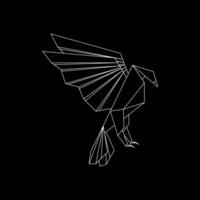 Eagle Polygonal Lines, can use for Logo, Pictogram, Bird Figure, Website, Apps, or Graphic Design Element vector