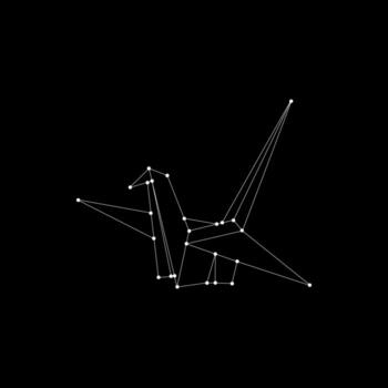 Bird Polygonal Lines, can use for Logo, Pictogram, Animal Figure, Website, Apps, or Graphic Design Element vector