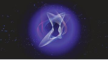 abstract background of a black hole in outer space with a purple effect vector