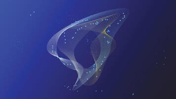 Blue particles abstract background for any purpose vector