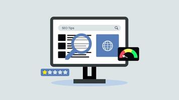 seo icon animation suitable for digital marketing agencies, web developers, and SEO professionals to showcase website optimization and performance evaluation video