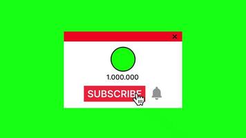 subscribe button tab Ideal for creators promoting. perfect for digital marketing materials. video