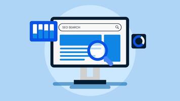 seo marketing animation Suitable for technology blogs, marketing campaigns, and presentations. Ideal for illustrating the concept of data analysis and digital marketing strategies. video