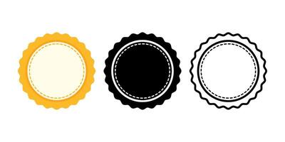 Set of Badge icons. for mobile concept and web design on white background vector