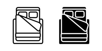 Bed icon. for mobile concept and web design. vector