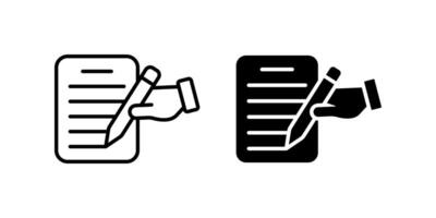 Document icon set. Write Symbol. File sign. for mobile concept and web design. illustration on white background vector