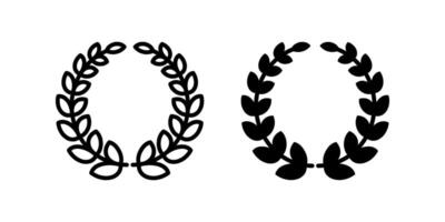 Wreath icon. for mobile concept and web design. vector