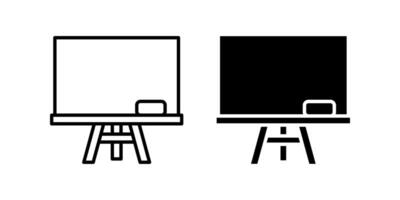 Blackboard icon set. school chalkboard Symbol. chalkboard sign. for mobile concept and web design. illustration on white background vector