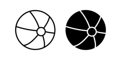 Beach Ball icon. for mobile concept and web design vector