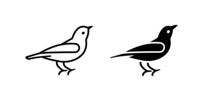 Bird icon set. for mobile concept and web design. illustration vector