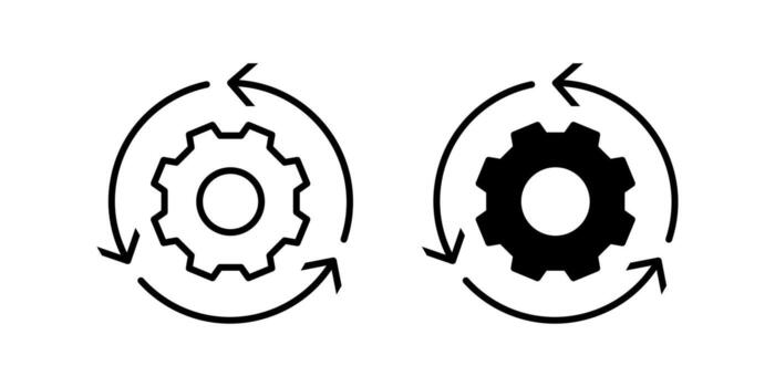 Workflow icon set. for mobile concept and web design. illustration vector