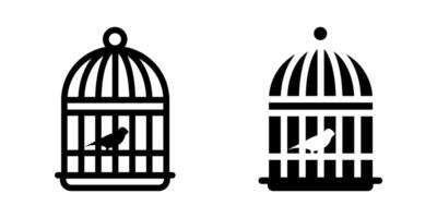 Bird cage icon. for mobile concept and web design. vector