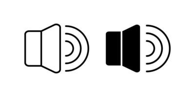 Audio icon set. volume sign. for mobile concept and web design on white background vector
