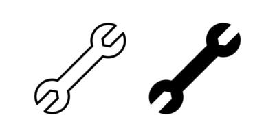 Wrench icon set. Tools Symbol. repair sign. for mobile concept and web design. illustration on white background vector
