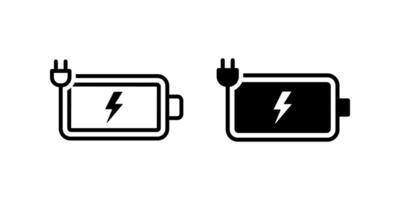 Battery charge icon. charger sign. for mobile concept and web design. vector
