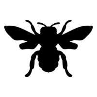 bee silhouette Illustration vector