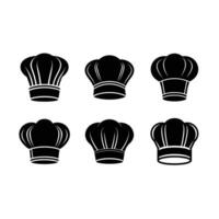 Chef Hat - and Linocut Silhouette Design vector