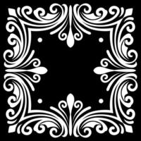 A square vintage frame illustration element. Floral symmetry border. Fit for banner, background, merchandise. Eps 10. vector
