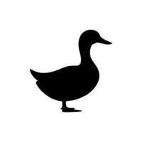 Duck icon illustration. Duck icon flat graphic design. Duck silhouette symbol vector