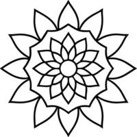 Floral Pattern Line Art for Creative Fun vector