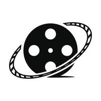 film roll icon logo design template vector