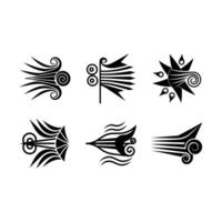 Wind Speed Icon - High-Quality Graphic for Weather and Climate Illustrations vector