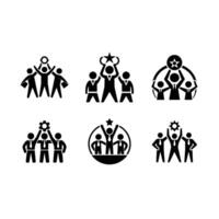 Teamwork Icon - High-Quality Graphic Design File for Collaboration and Productivity vector