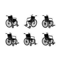 Editable wheelchair for medical and accessibility designs, perfect for digital projects vector