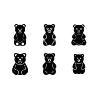 Gummy Bear Icon Graphic Design File vector