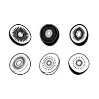 Kiwi Outline Graphic Design for Commercial Use vector