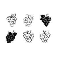 Grapes Outline Graphic Design - High Quality Digital File for Creative Projects vector