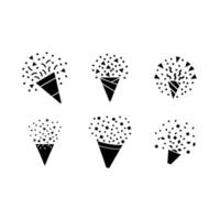 Confetti Icon Graphic Design for Celebrations and Events vector