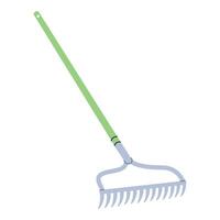 Garden rake. Gardening tool. Flat graphic element for spring and summer designs. vector