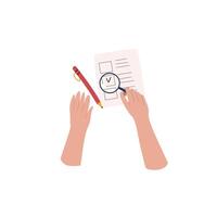 Concept voting illustrations. vector
