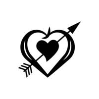 valentines day Heart Icon. vector