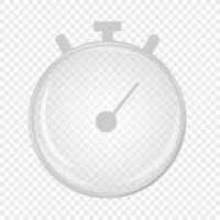 Glass stopwatch designed with simple details. Time, deadline, morning, time to work. Save your time concept, timer. Flat design vector
