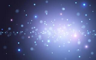 Midnight Blue Bokeh Lights on a Soft Gradient Background. Elegant Sparkling Blue Blur with Subtle Twinkles, Background decoration vector